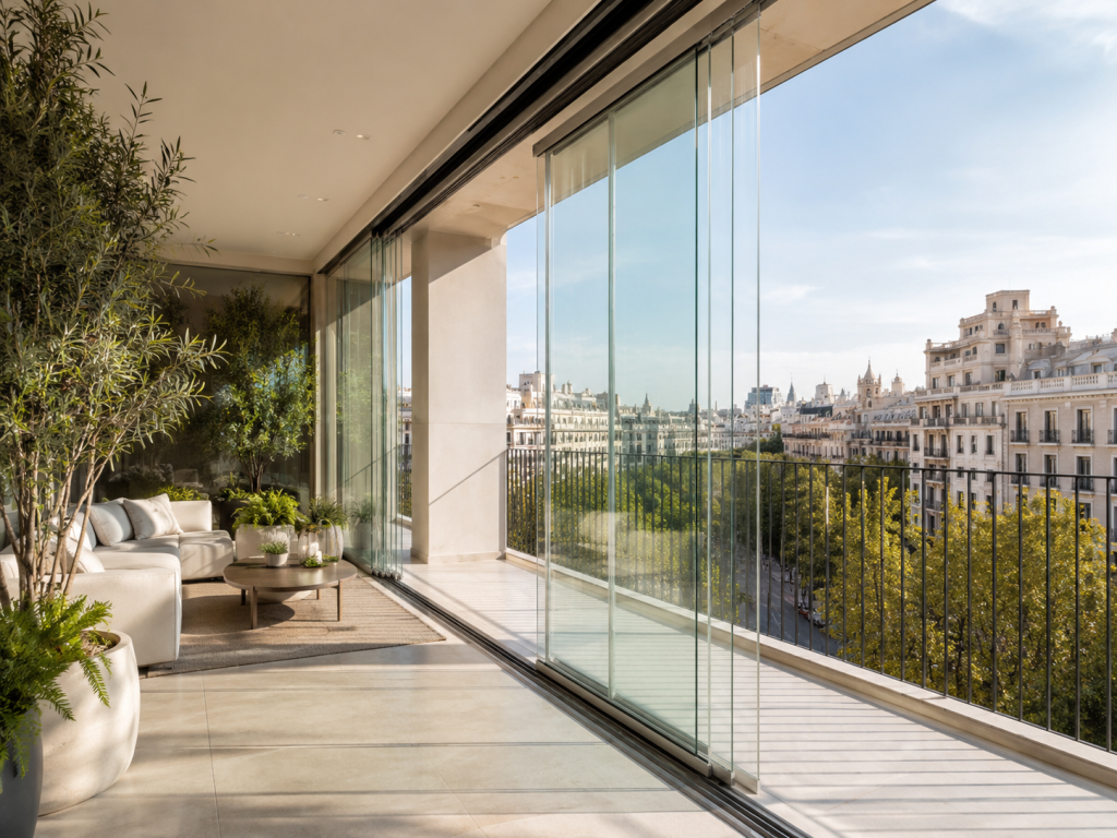 cortinas de cristal para locales