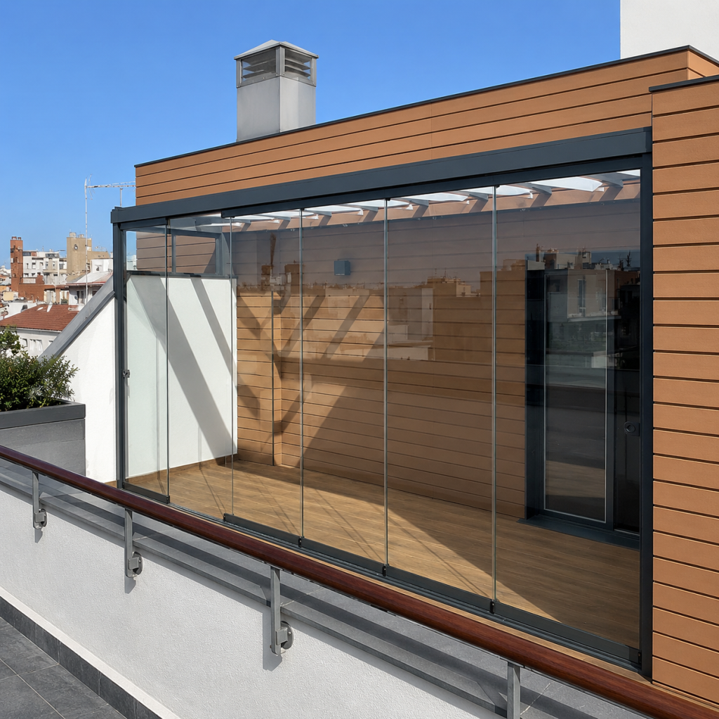 cortinas de cristal para locales