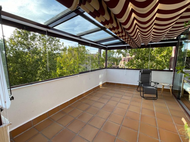 Instalación de techo mixto